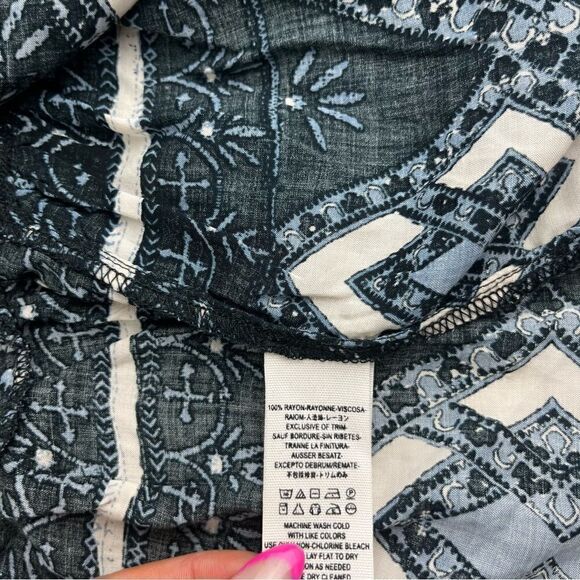 Free People Down by the Bay Tunic Bohemian Top - Picture 6 of 8